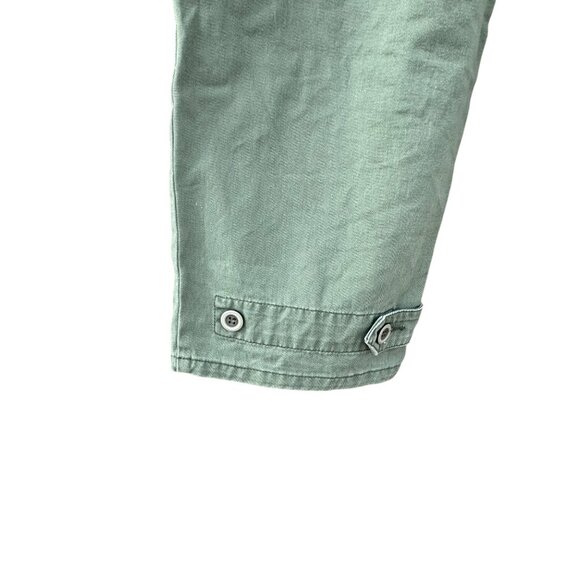 PISTOLA Pants Size 28 Tammy High Rise Ankle Button Hem Colonel Green - Picture 10 of 10